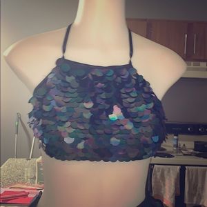 Two piece rave mermaid set